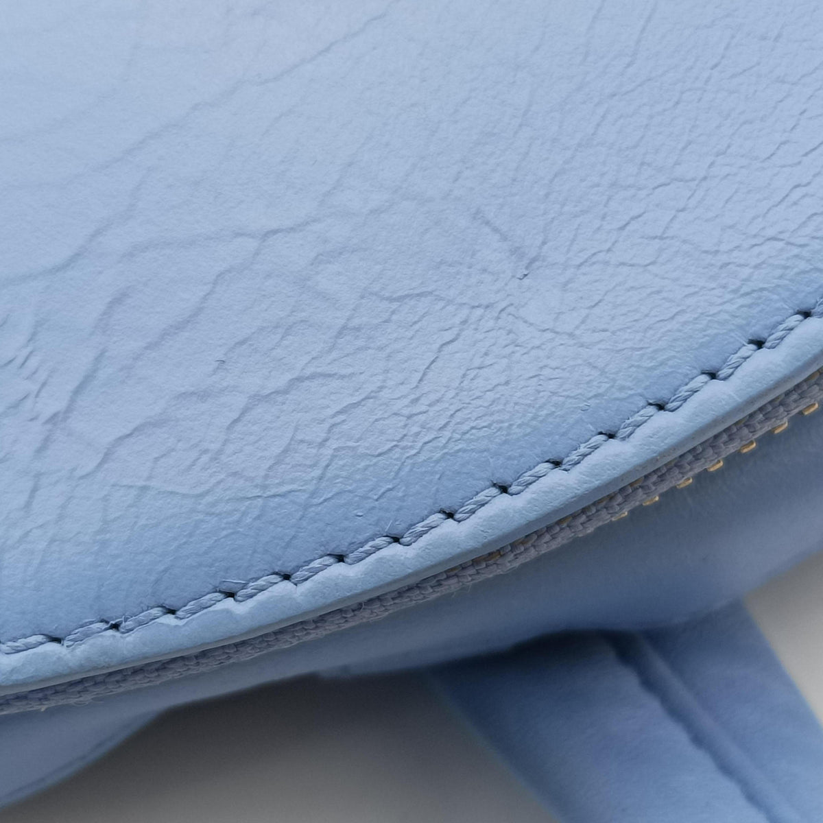 Pre-owned VERSACE Medusa Blue Leather  backpack/rucksack | stylenewstar