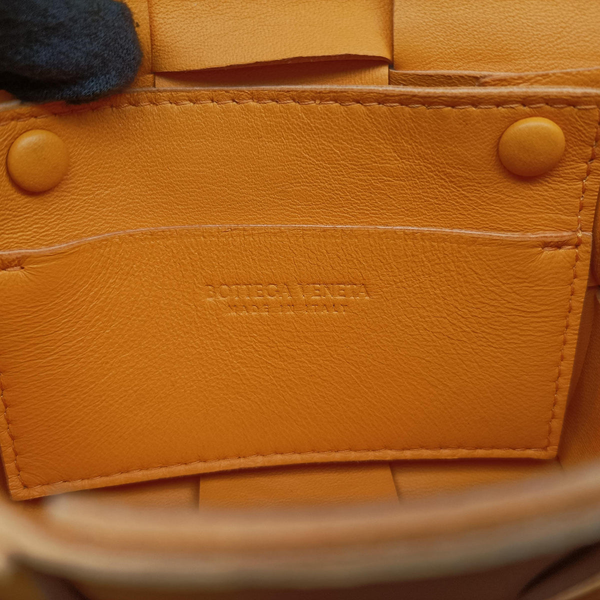 Pre-owned Bottega Veneta candy cassette Orange lambskin  shoulderbag | stylenewstar