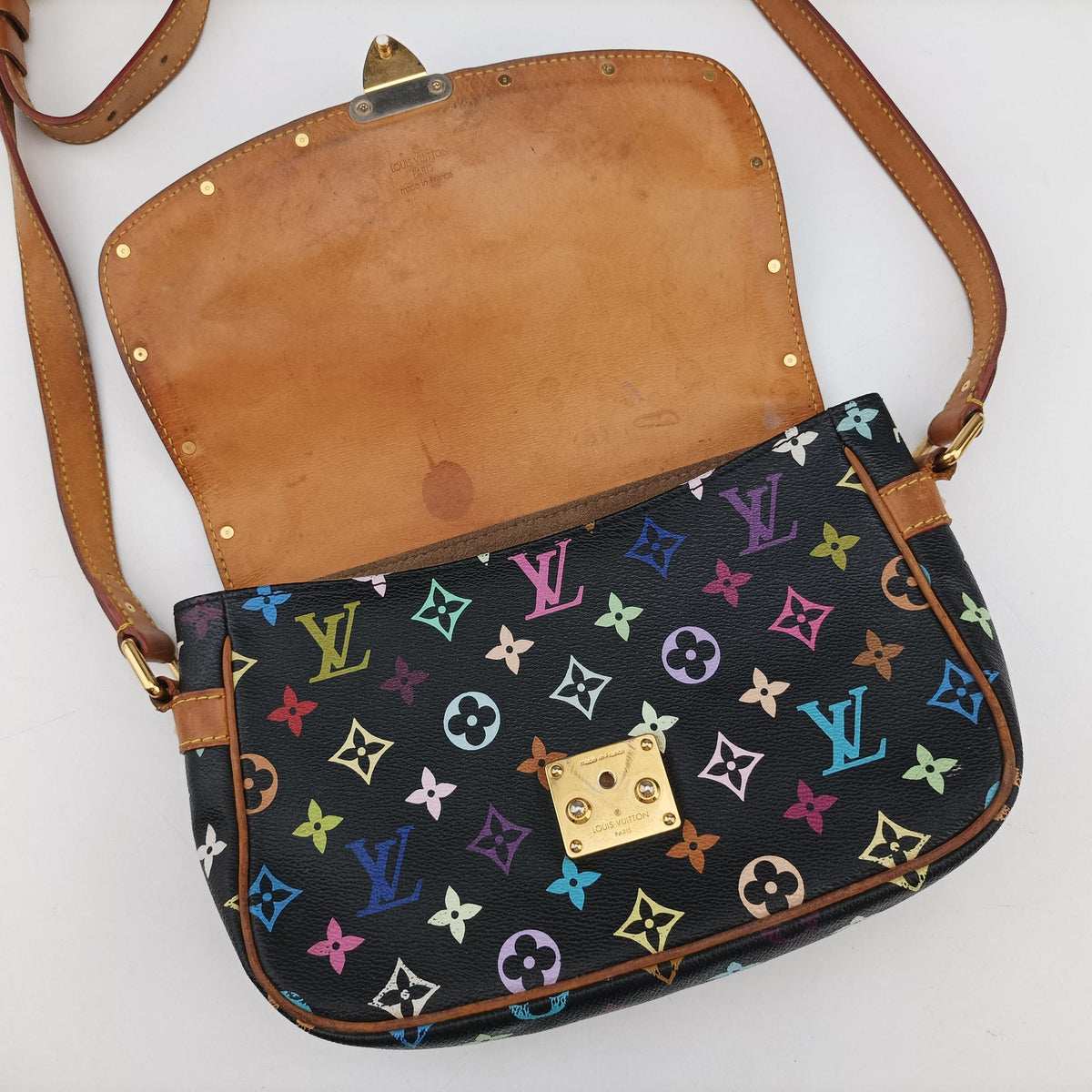 Secondhand Louis Vuitton Sologne Noir Monogram Multicolor M92639 shoulderbag | stylenewstar