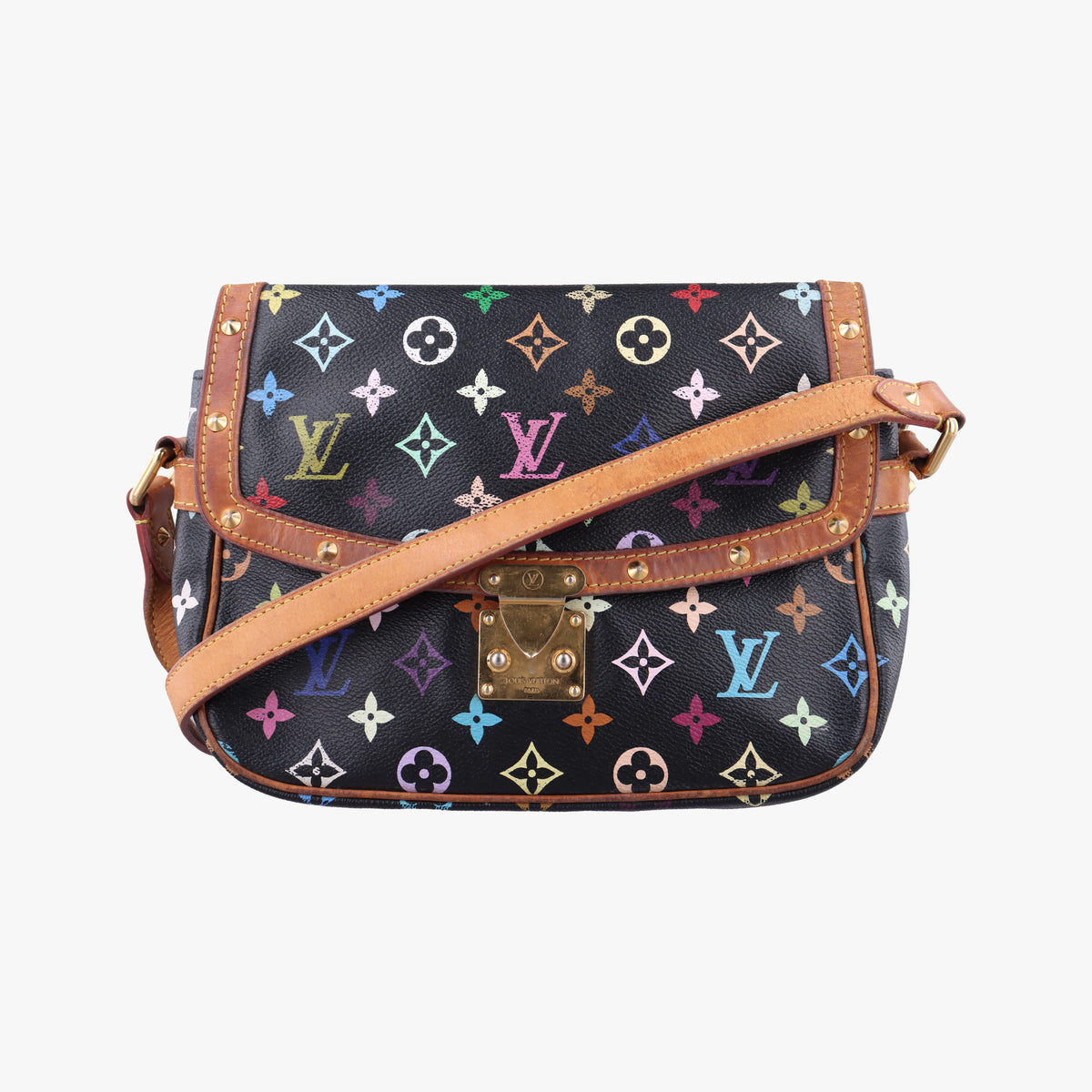 Pre-owned Louis Vuitton Sologne Noir Monogram Multicolor M92639 shoulderbag | stylenewstar
