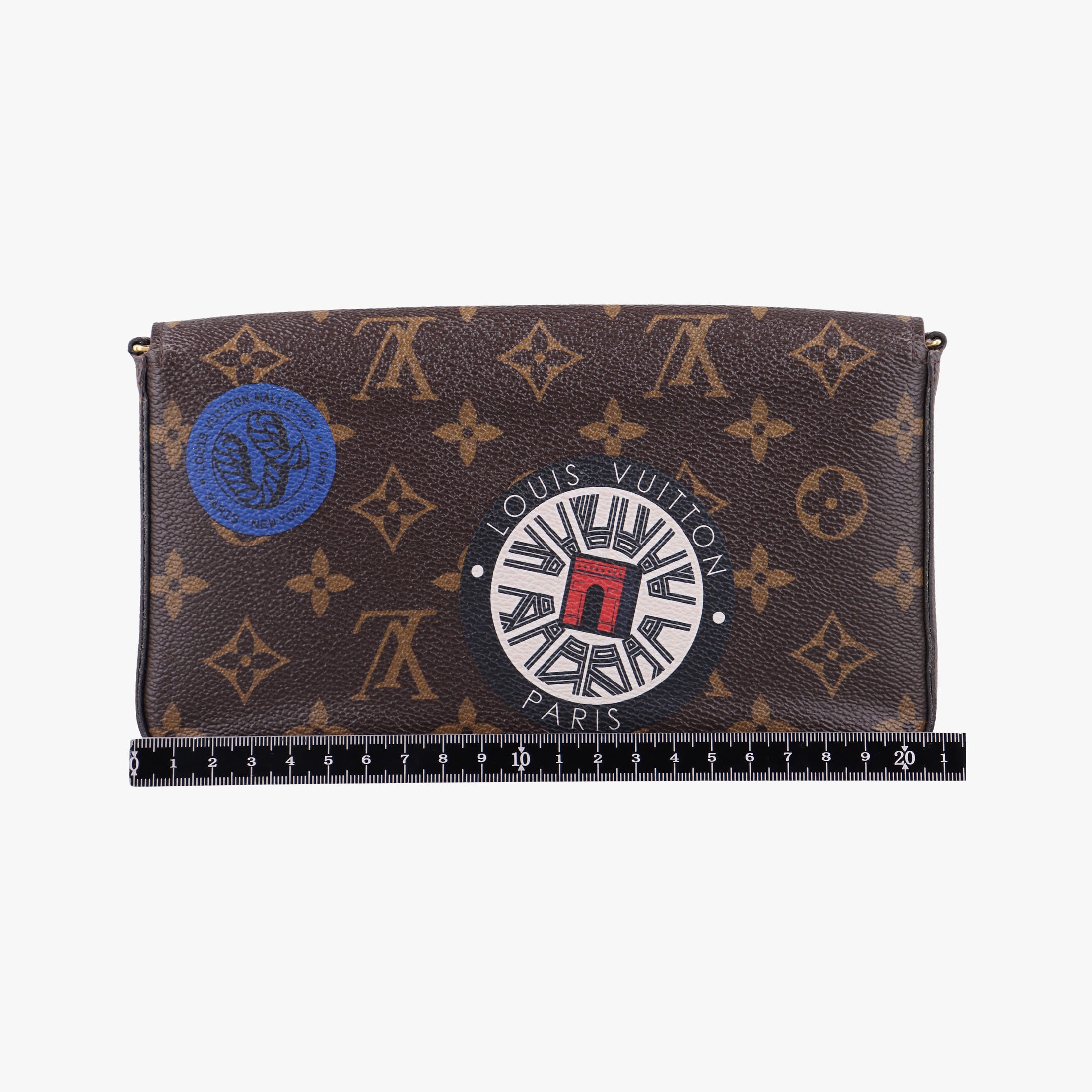 Pre-owned Louis Vuitton Felicie Pochette Brown×Multicolor Monogram Canvas M62145 shoulderbag | stylenewstar