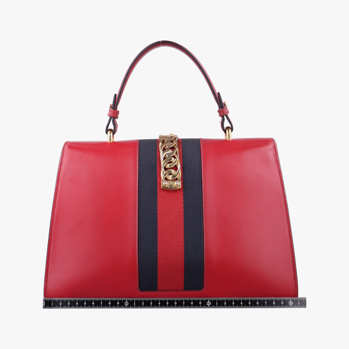 Pre-owned Gucci Sylvie Red Leather 431665 shoulderbag | stylenewstar