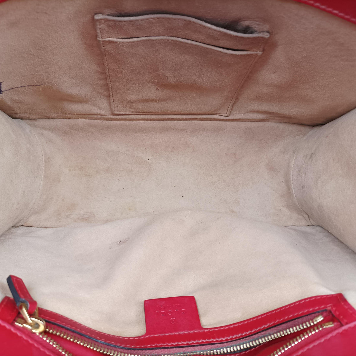 Pre-owned Gucci Sylvie Red Leather 431665 shoulderbag | stylenewstar