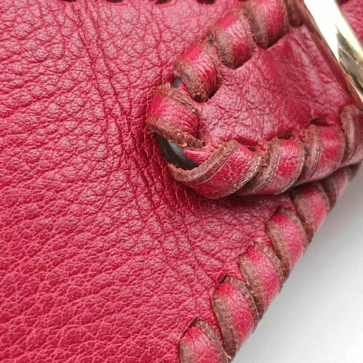 Pre-owned Gucci New Jackie Red Leather 246907 shoulderbag | stylenewstar