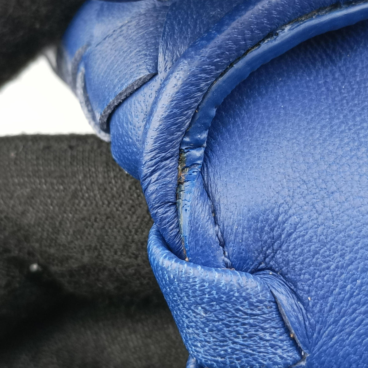 Pre-owned Bottega Veneta Intrecciato Olimpia Blue lambskin  shoulderbag | stylenewstar