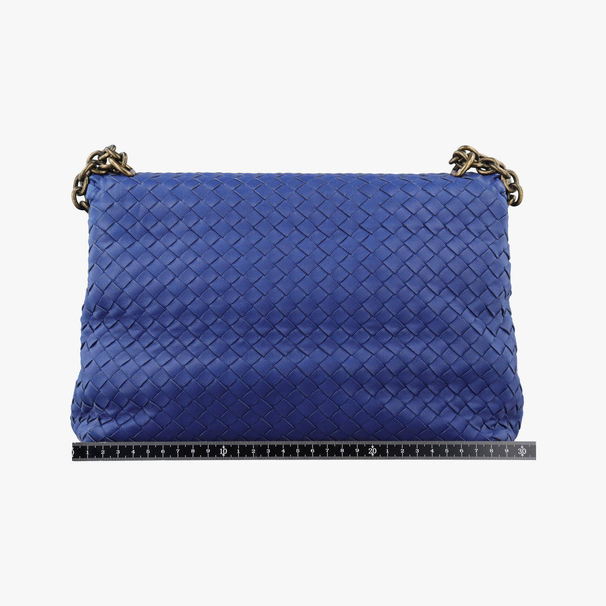 Secondhand Bottega Veneta Intrecciato Olimpia Blue lambskin  shoulderbag | stylenewstar