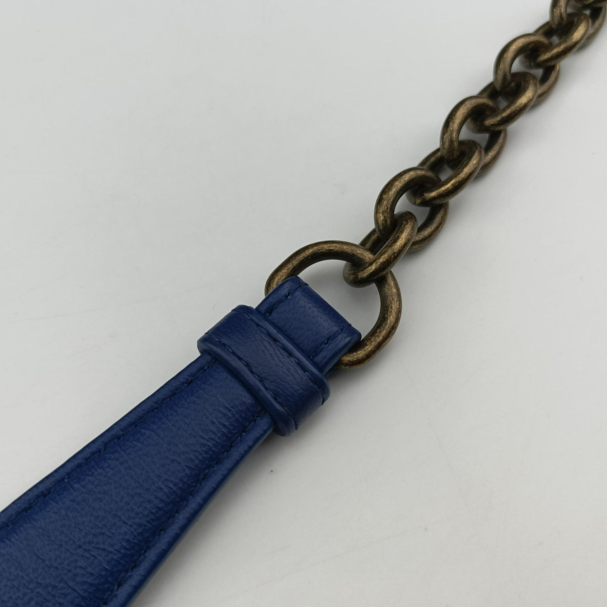 Pre-owned Bottega Veneta Intrecciato Olimpia Blue lambskin  shoulderbag | stylenewstar