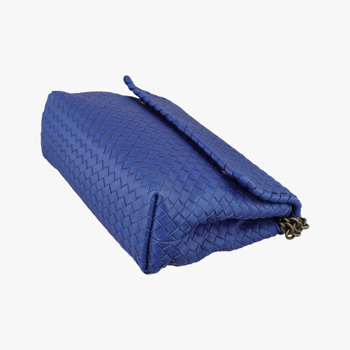 Secondhand Bottega Veneta Intrecciato Olimpia Blue lambskin  shoulderbag | stylenewstar