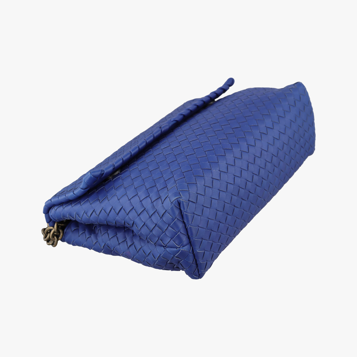 Secondhand Bottega Veneta Intrecciato Olimpia Blue lambskin  shoulderbag | stylenewstar