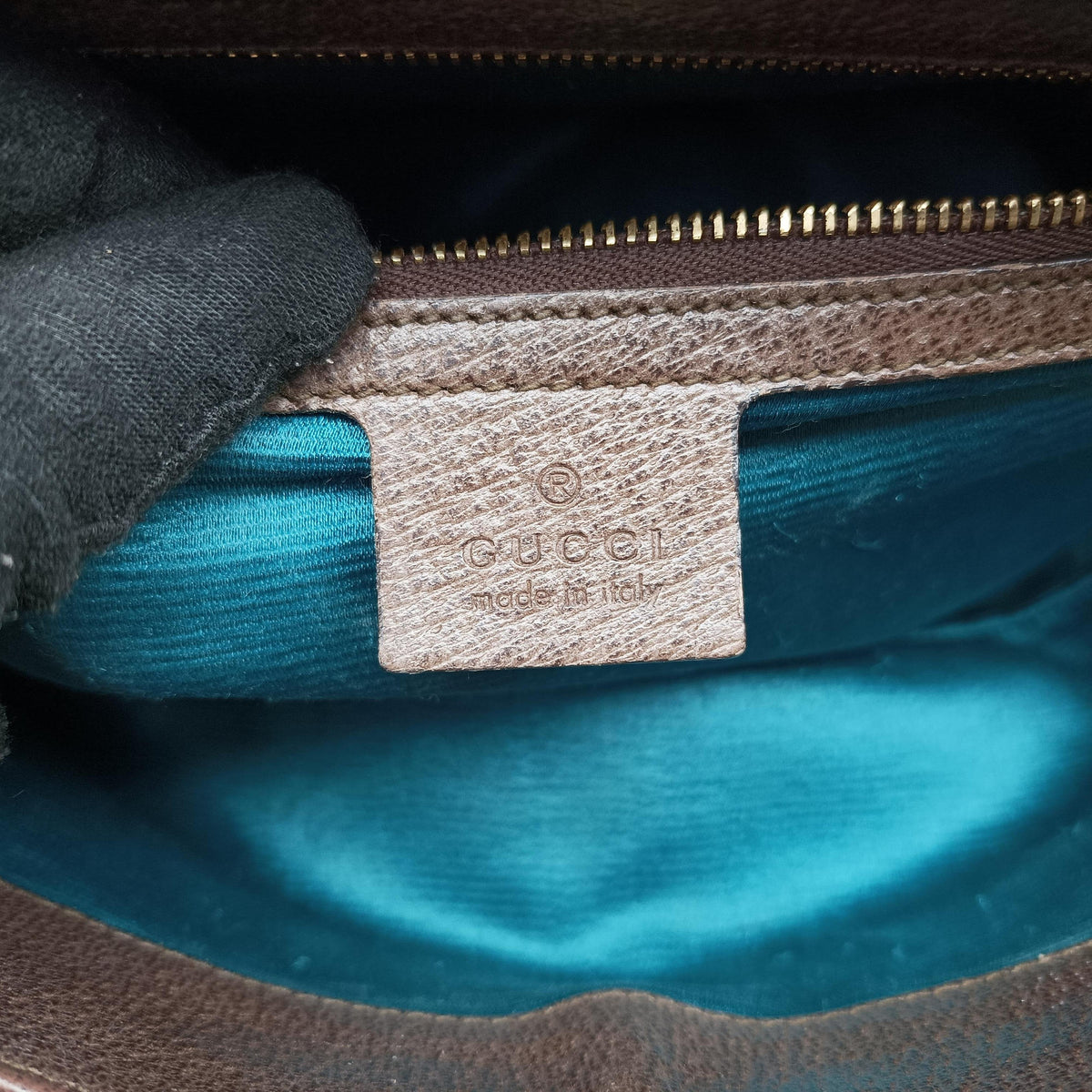 Pre-owned Gucci Ophidia Beige×brown PVC coated canvas×Leather 503876 shoulderbag | stylenewstar