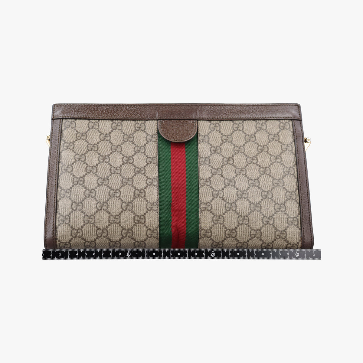 Pre-owned Gucci Ophidia Beige×brown PVC coated canvas×Leather 503876 shoulderbag | stylenewstar