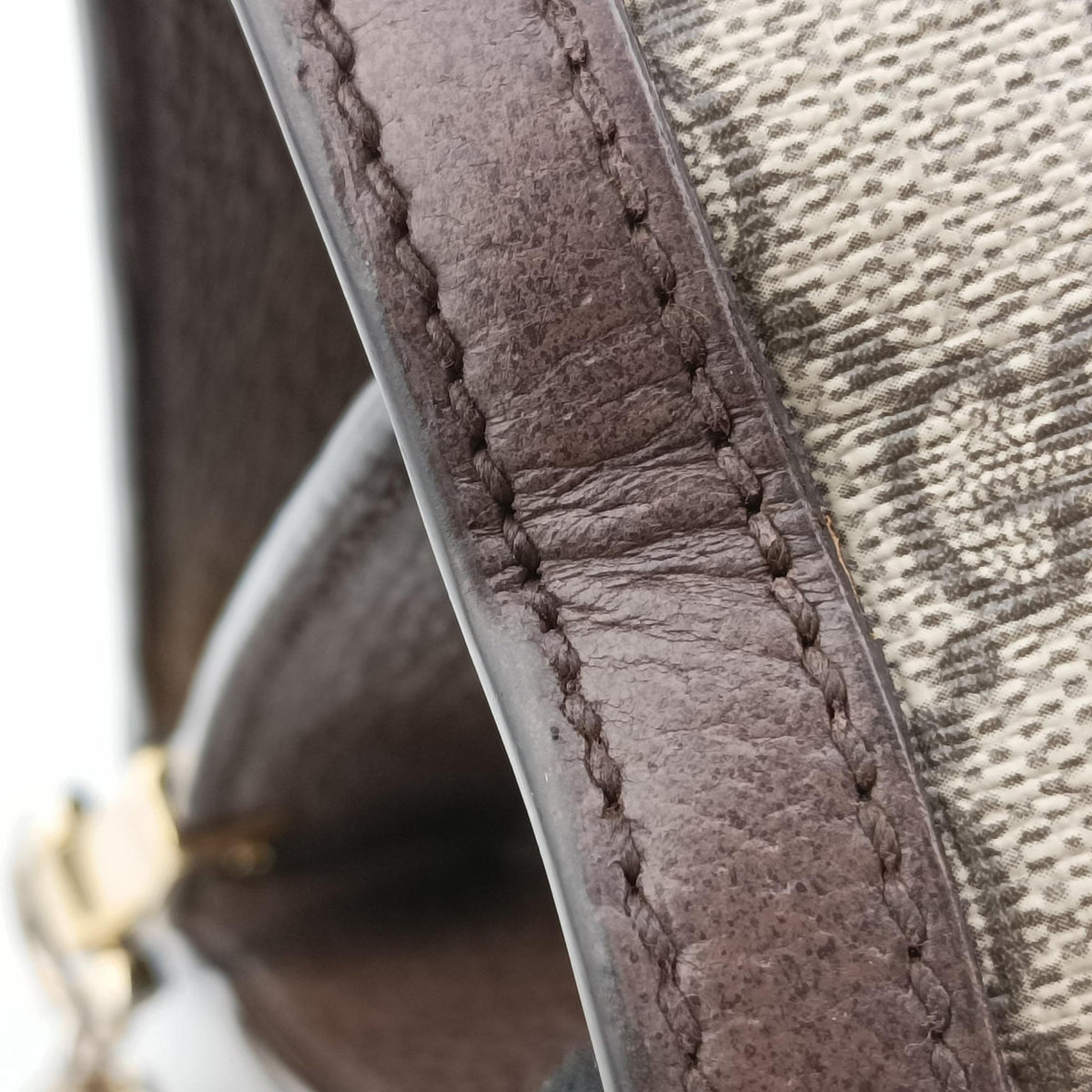Pre-owned Gucci Ophidia Beige×brown PVC coated canvas×Leather 503876 shoulderbag | stylenewstar