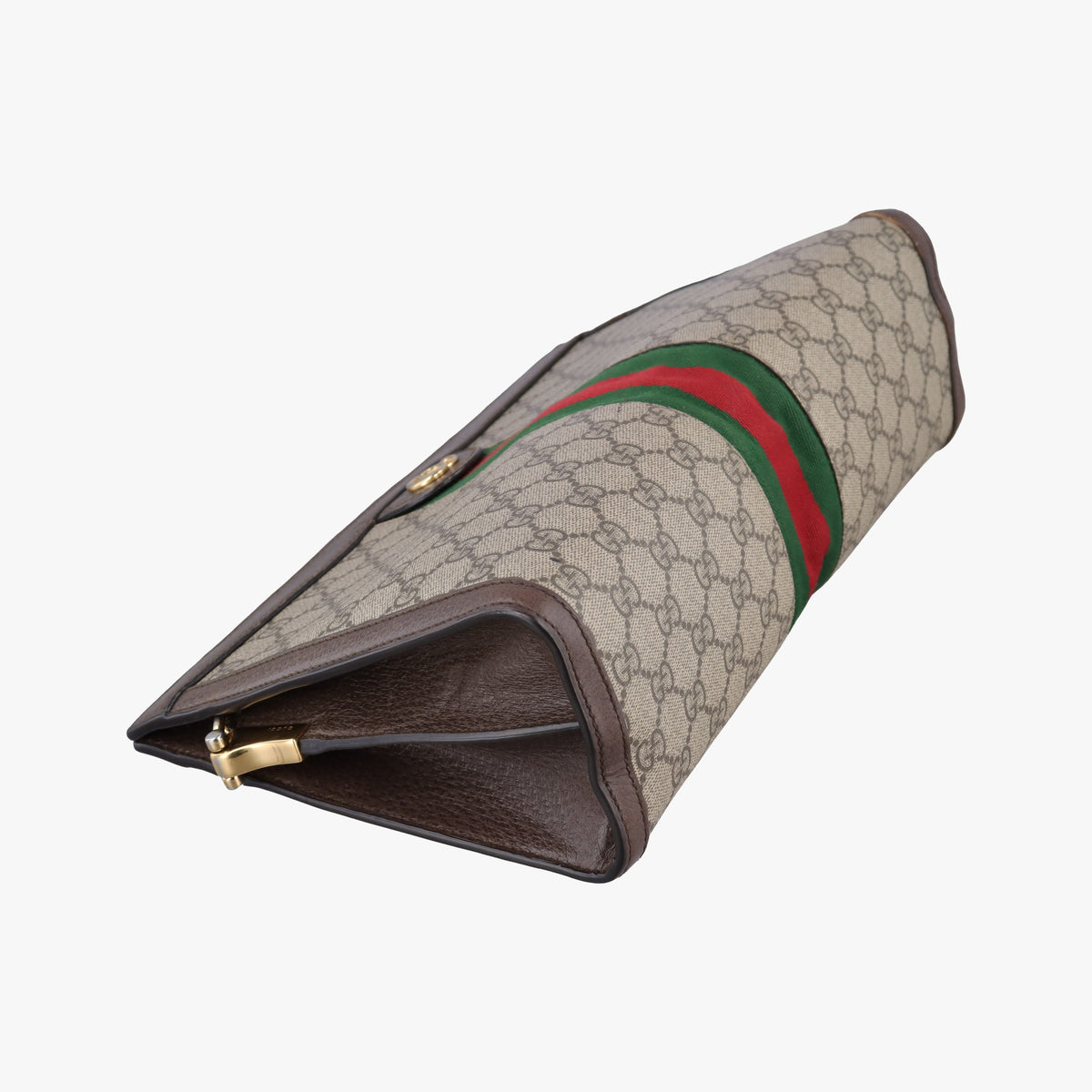 Pre-owned Gucci Ophidia Beige×brown PVC coated canvas×Leather 503876 shoulderbag | stylenewstar