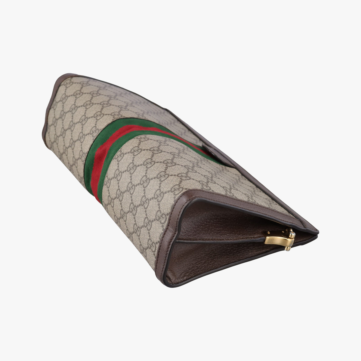 Pre-owned Gucci Ophidia Beige×brown PVC coated canvas×Leather 503876 shoulderbag | stylenewstar