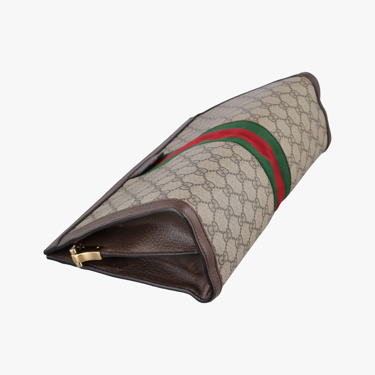 Pre-owned Gucci Ophidia Beige×brown PVC coated canvas×Leather 503876 shoulderbag | stylenewstar