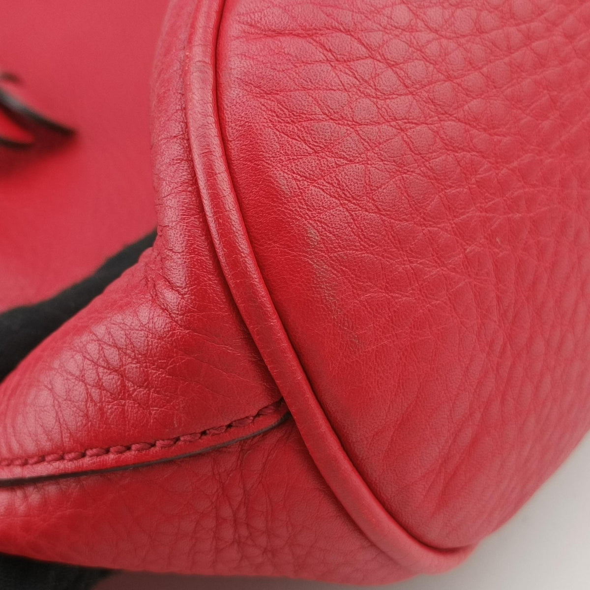 Pre-owned Gucci Soho Red Leather 368588 backpack/rucksack | stylenewstar