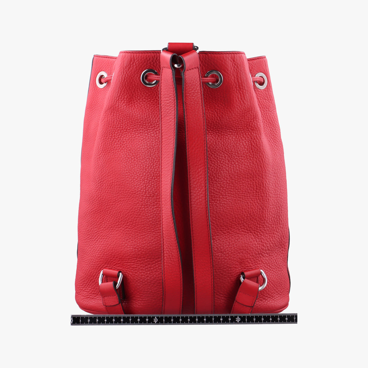 Pre-owned Gucci Soho Red Leather 368588 backpack/rucksack | stylenewstar