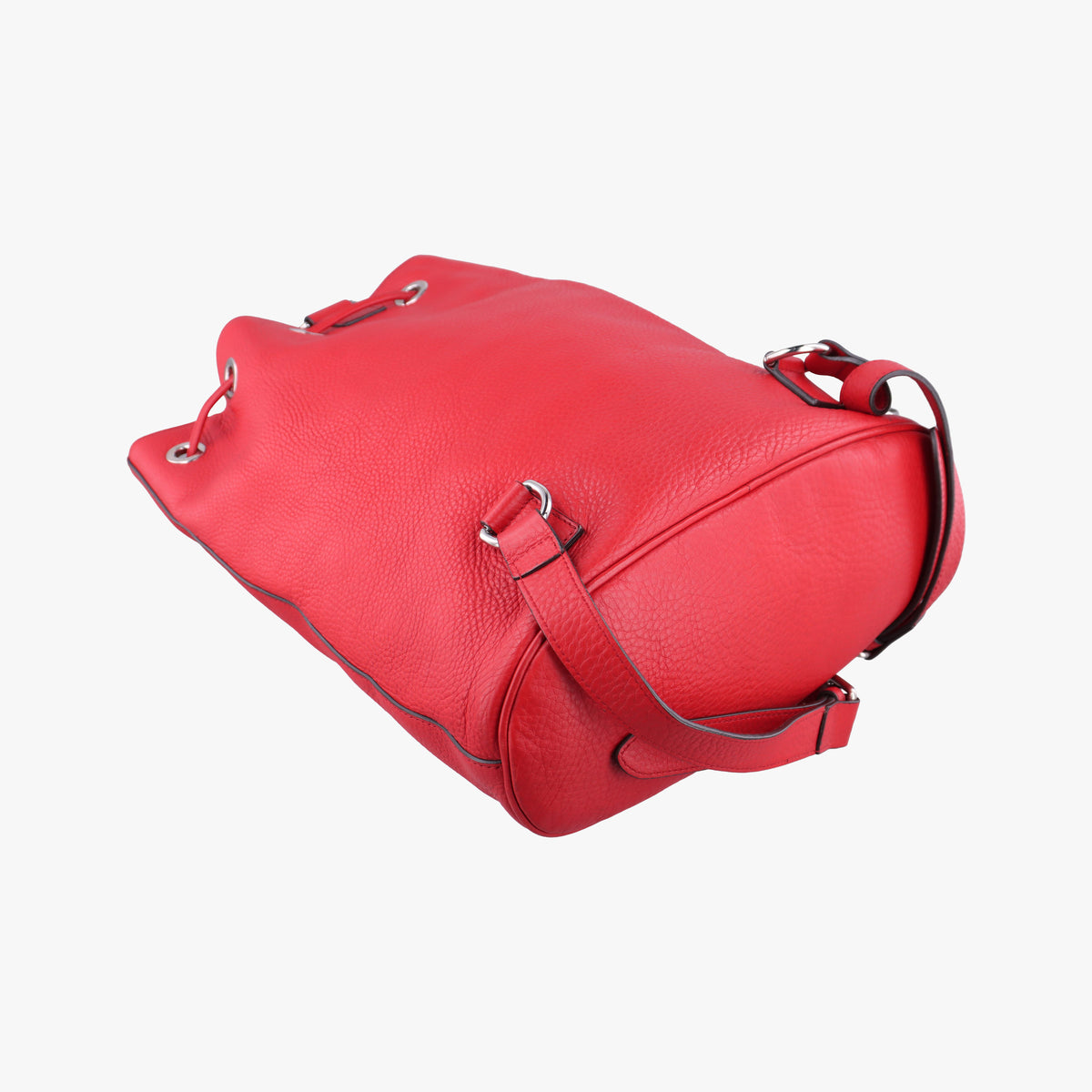 Pre-owned Gucci Soho Red Leather 368588 backpack/rucksack | stylenewstar
