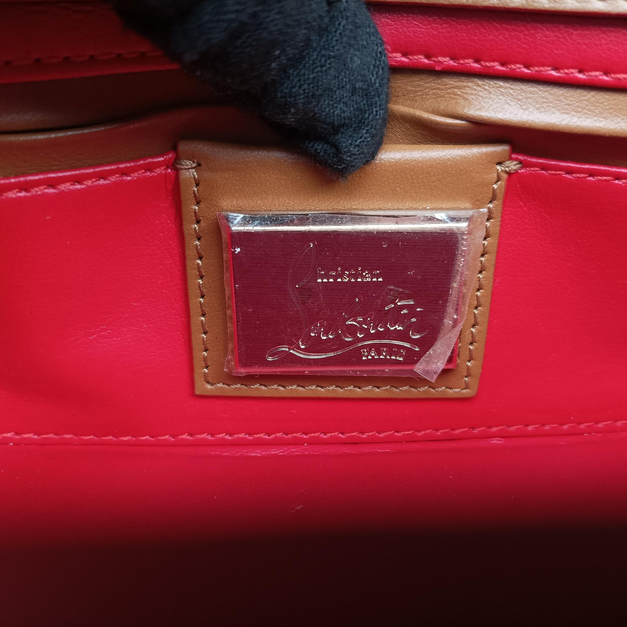 Pre-owned Christian Louboutin Sweet Charity Brown Leather  shoulderbag | stylenewstar