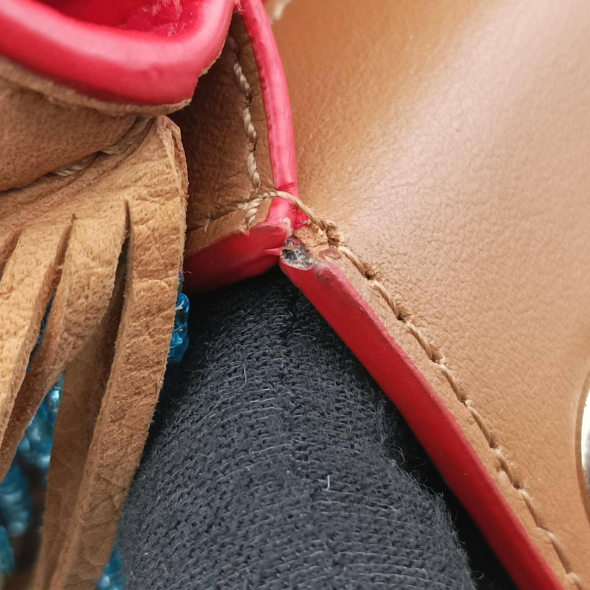Pre-owned Christian Louboutin Sweet Charity Brown Leather  shoulderbag | stylenewstar