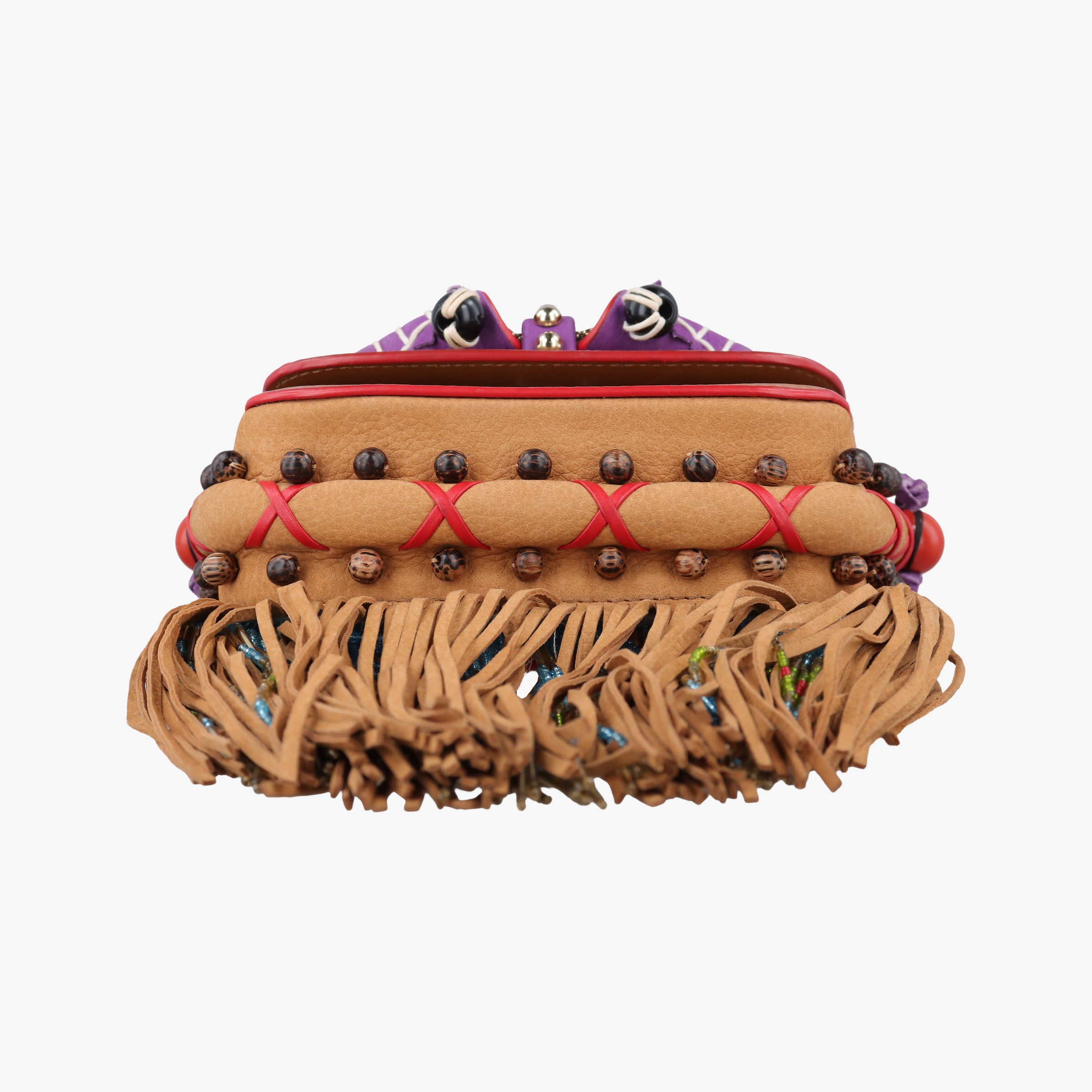 Pre-owned Christian Louboutin Sweet Charity Brown Leather  shoulderbag | stylenewstar