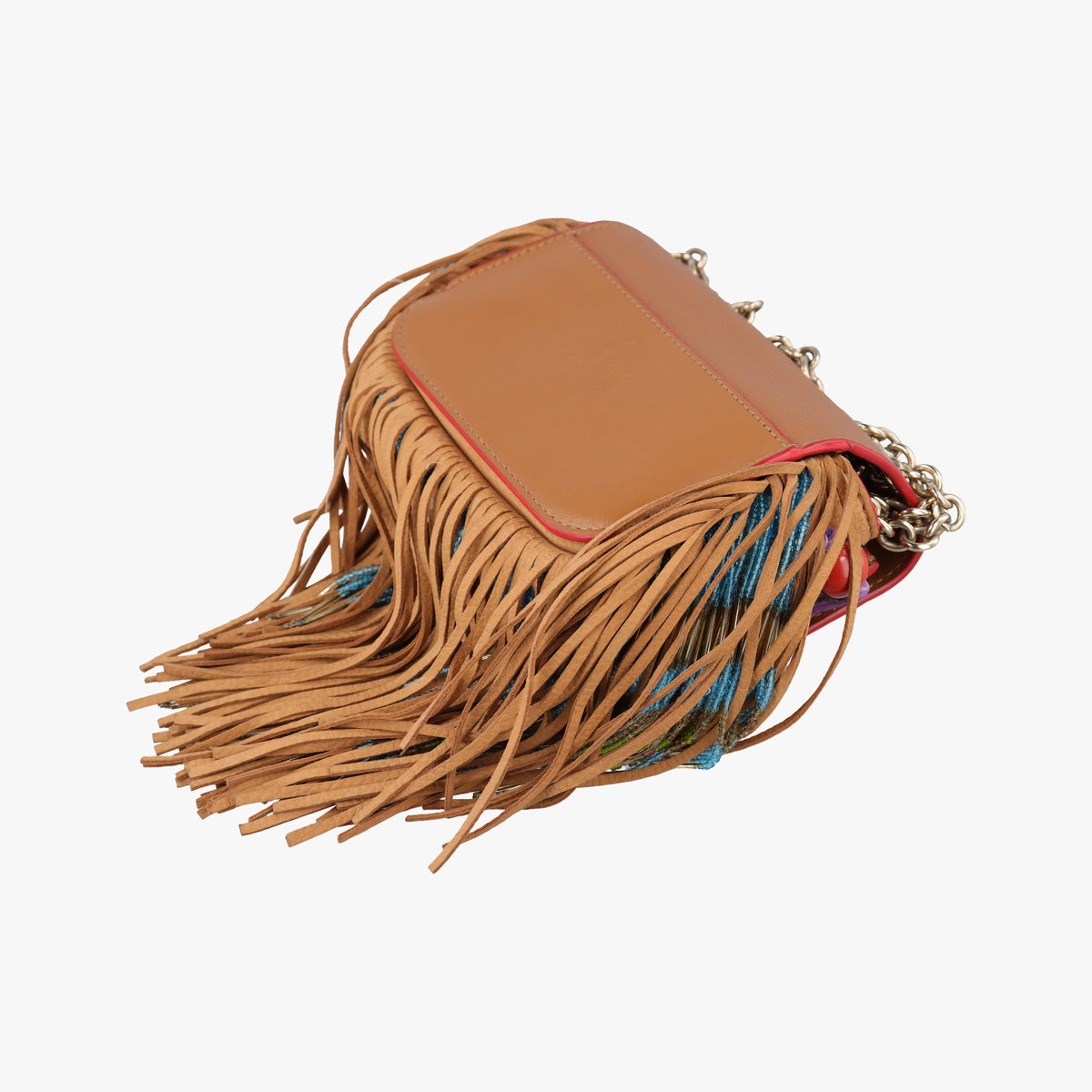 Pre-owned Christian Louboutin Sweet Charity Brown Leather  shoulderbag | stylenewstar