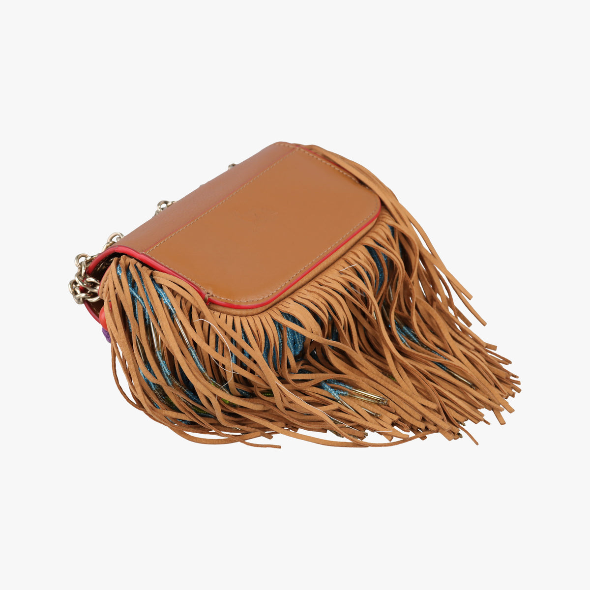 Pre-owned Christian Louboutin Sweet Charity Brown Leather  shoulderbag | stylenewstar