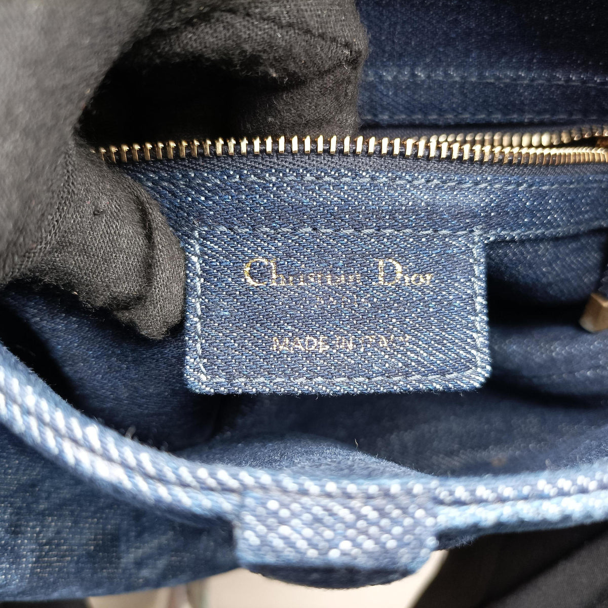 Vintage Christian Dior Saddle Blue denim  handbag | stylenewstar