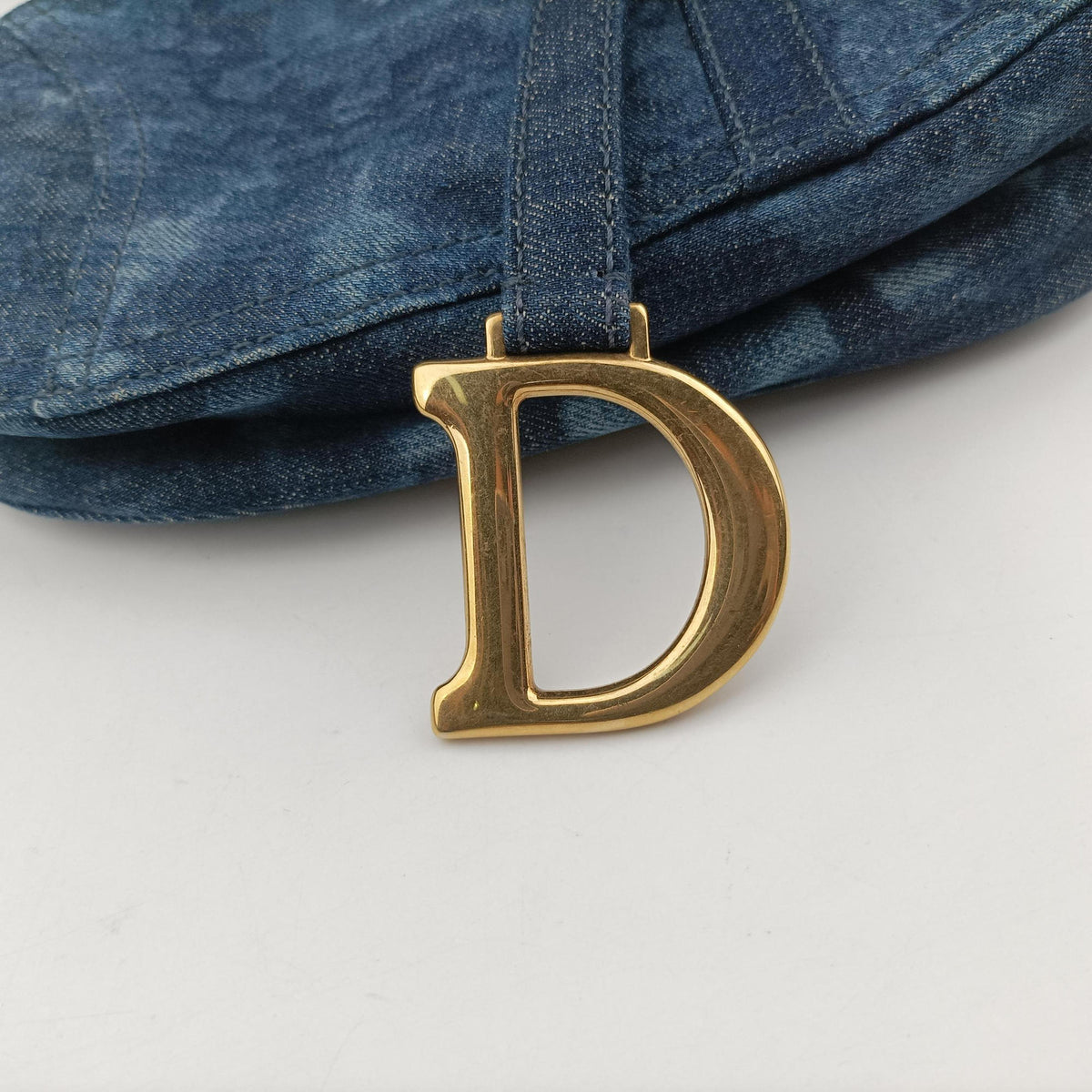 Vintage Christian Dior Saddle Blue denim  handbag | stylenewstar