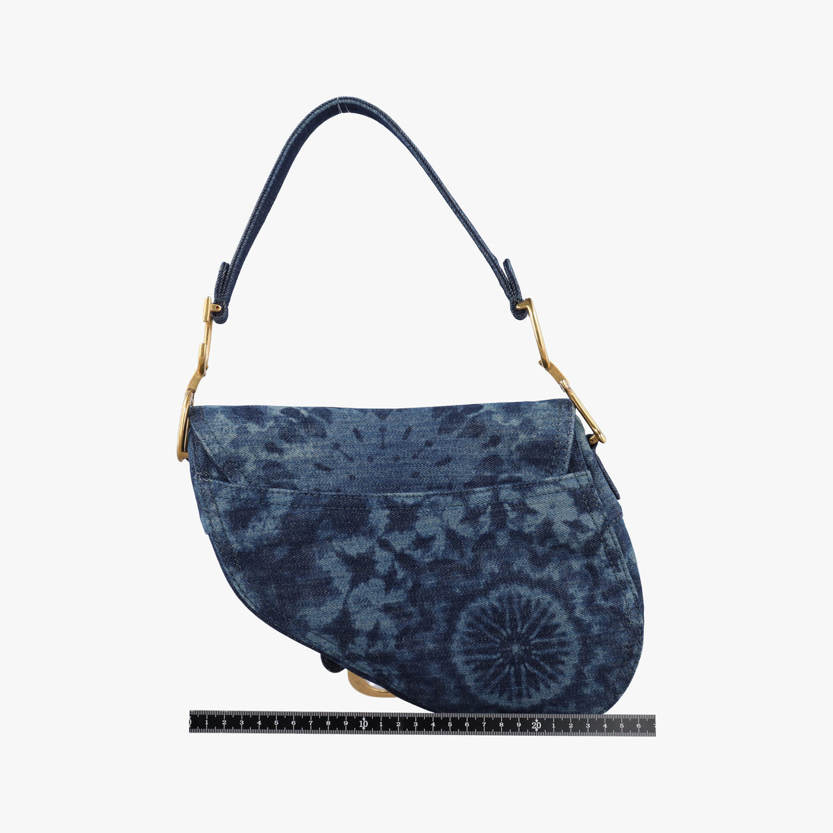 Vintage Christian Dior Saddle Blue denim  handbag | stylenewstar
