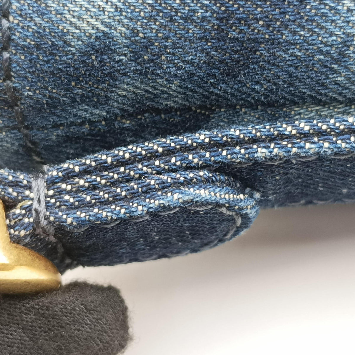 Vintage Christian Dior Saddle Blue denim  handbag | stylenewstar