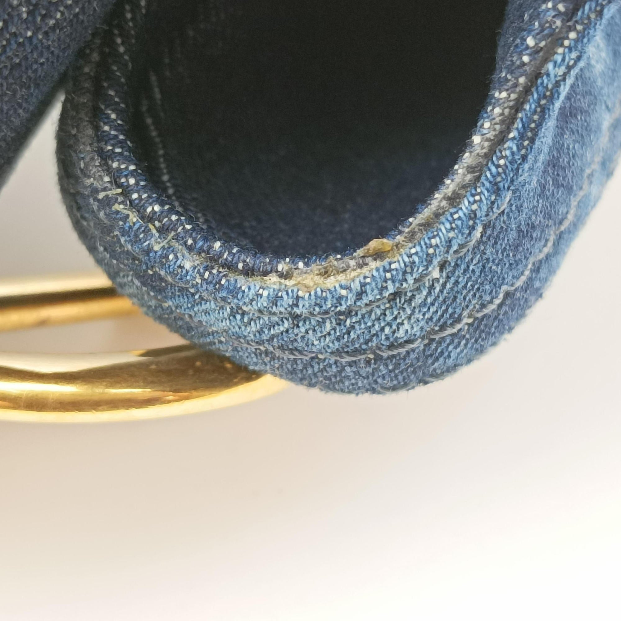 Vintage Christian Dior Saddle Blue denim  handbag | stylenewstar