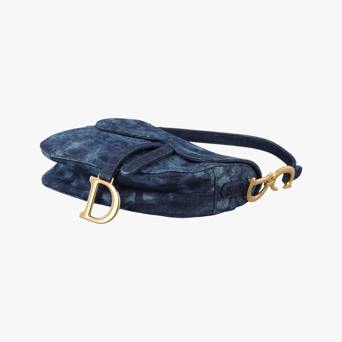Vintage Christian Dior Saddle Blue denim  handbag | stylenewstar