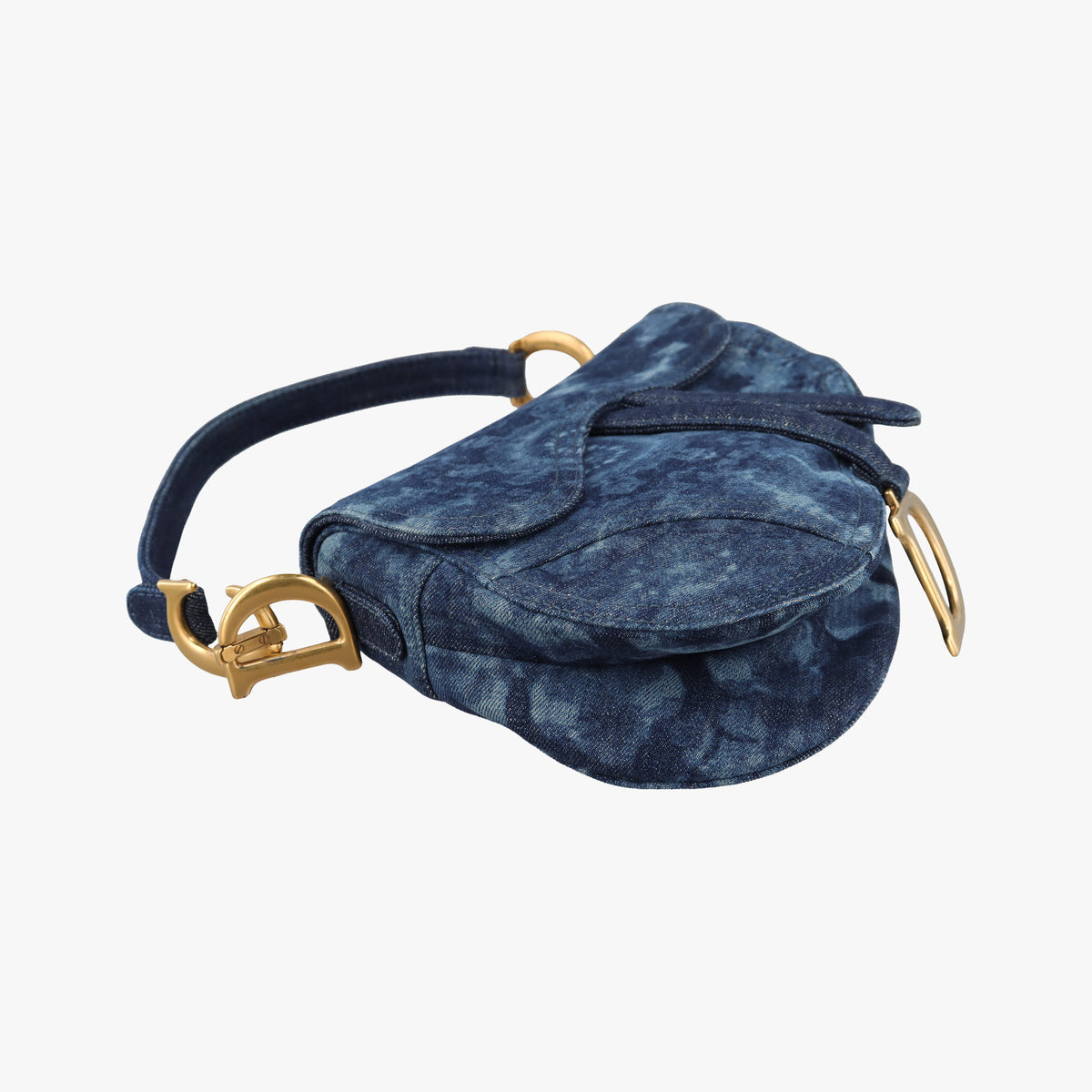 Vintage Christian Dior Saddle Blue denim  handbag | stylenewstar