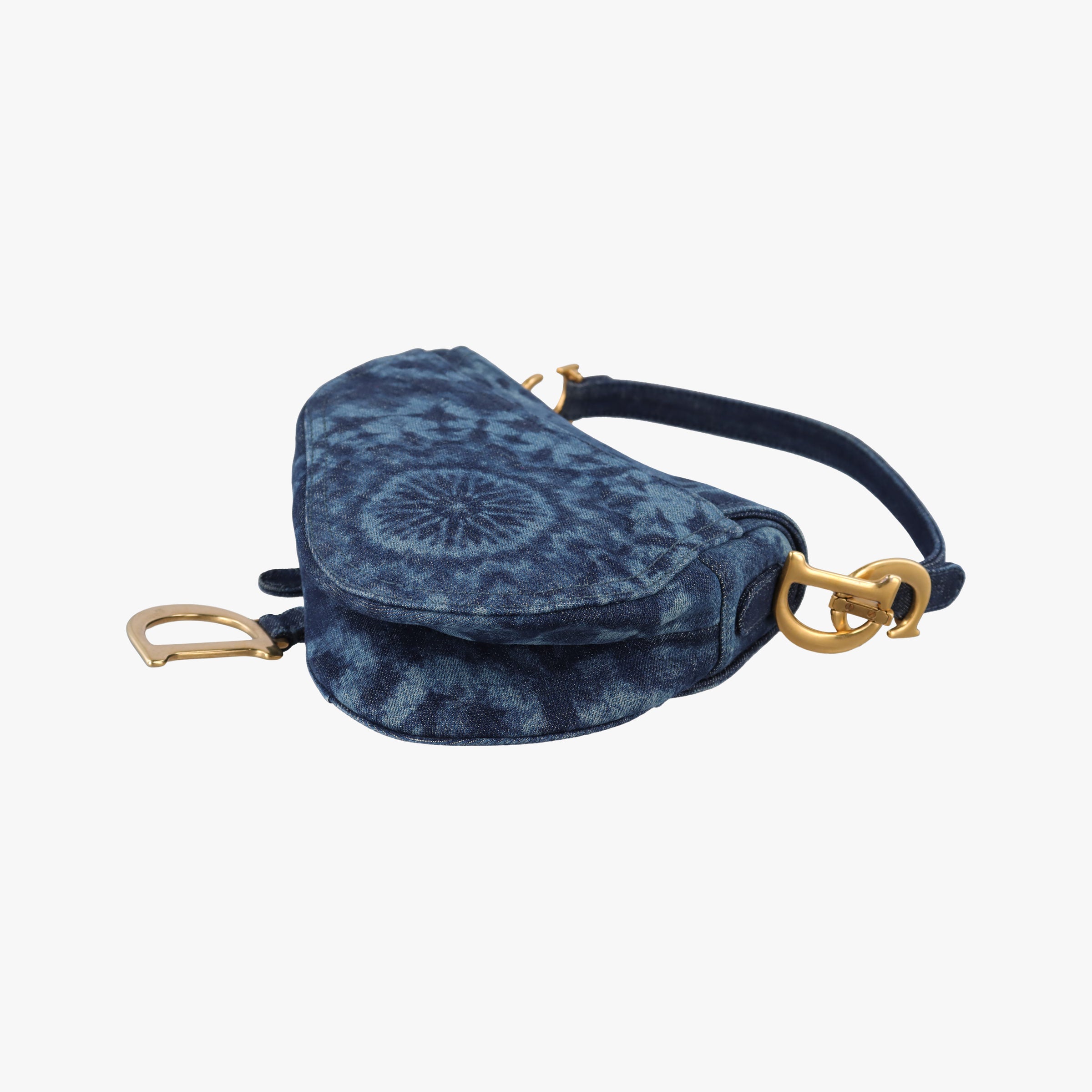 Vintage Christian Dior Saddle Blue denim  handbag | stylenewstar