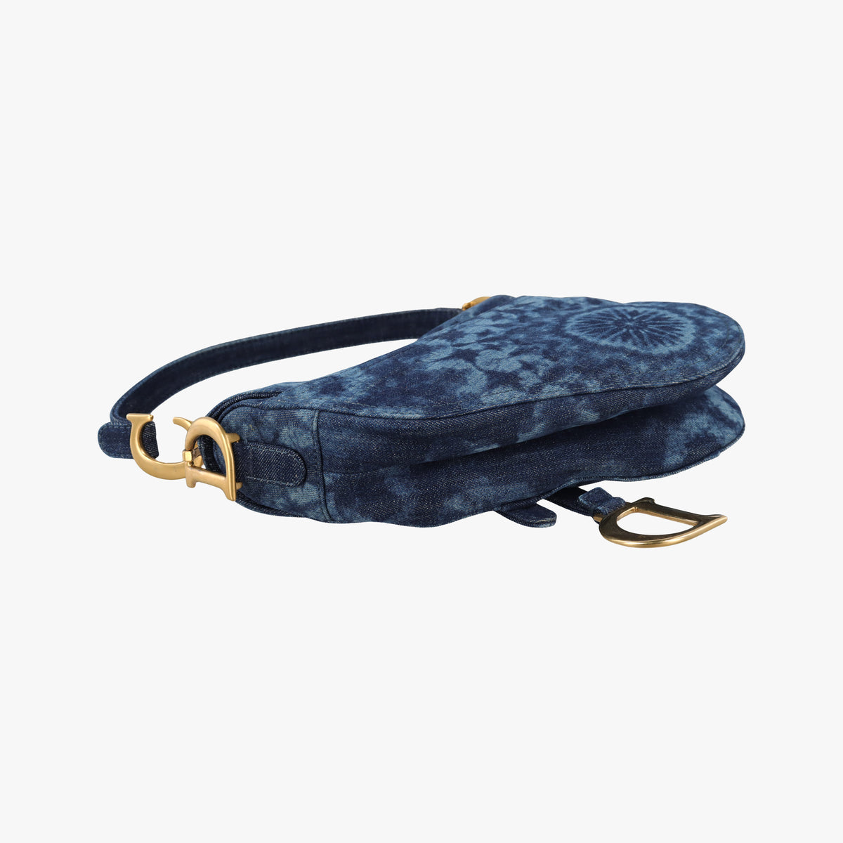 Vintage Christian Dior Saddle Blue denim  handbag | stylenewstar