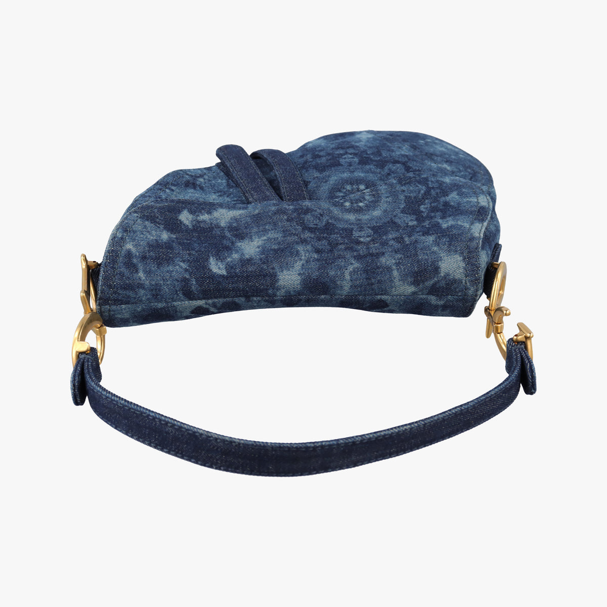 Vintage Christian Dior Saddle Blue denim  handbag | stylenewstar