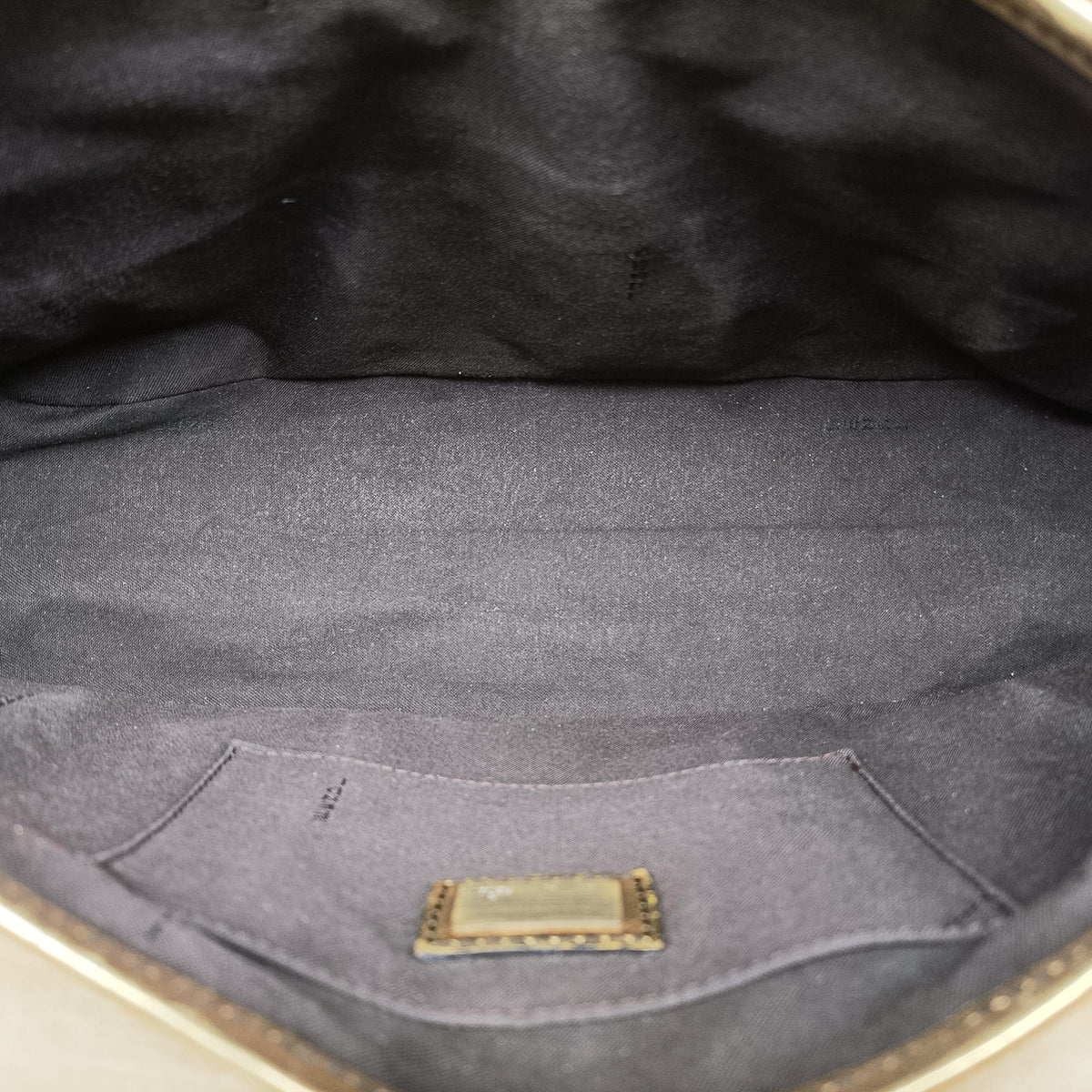 Pre-owned Fendi B bis Golden patent 8BR551 shoulderbag | stylenewstar