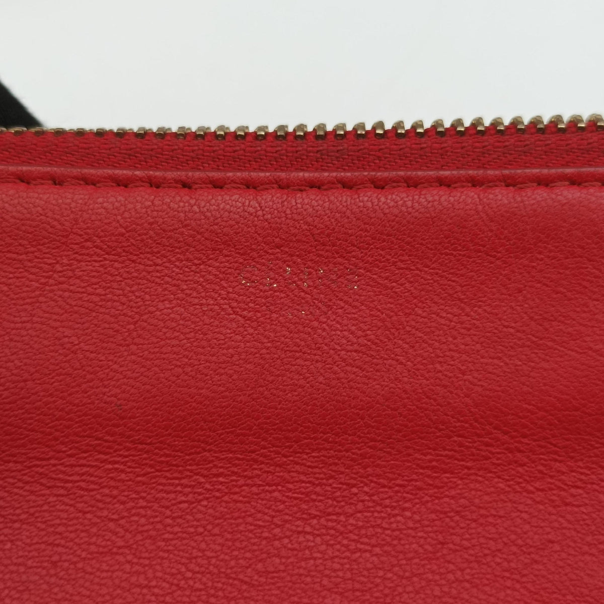 Pre-owned Celine TRIO Red Lambskin  shoulderbag | stylenewstar