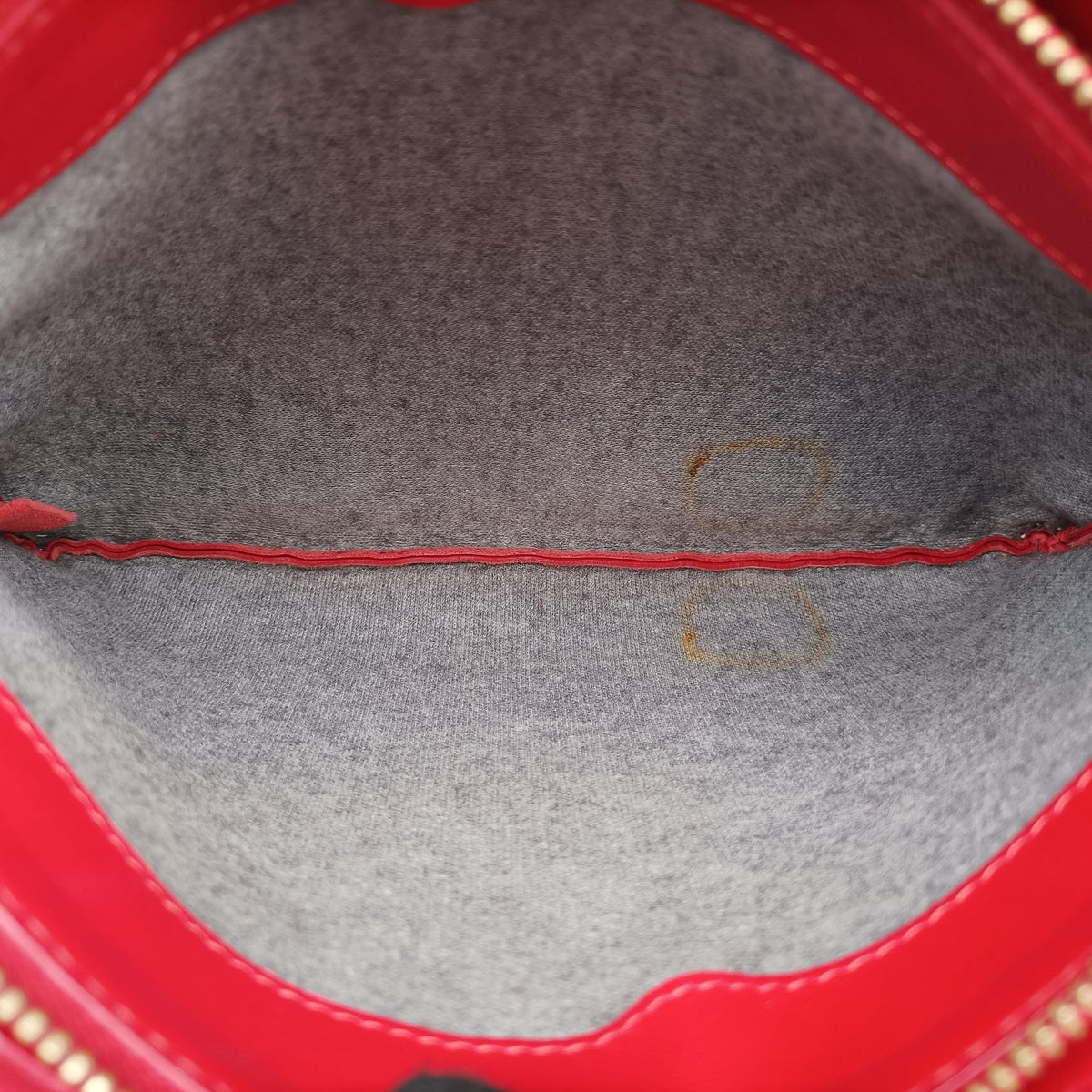 Pre-owned Celine TRIO Red Lambskin  shoulderbag | stylenewstar