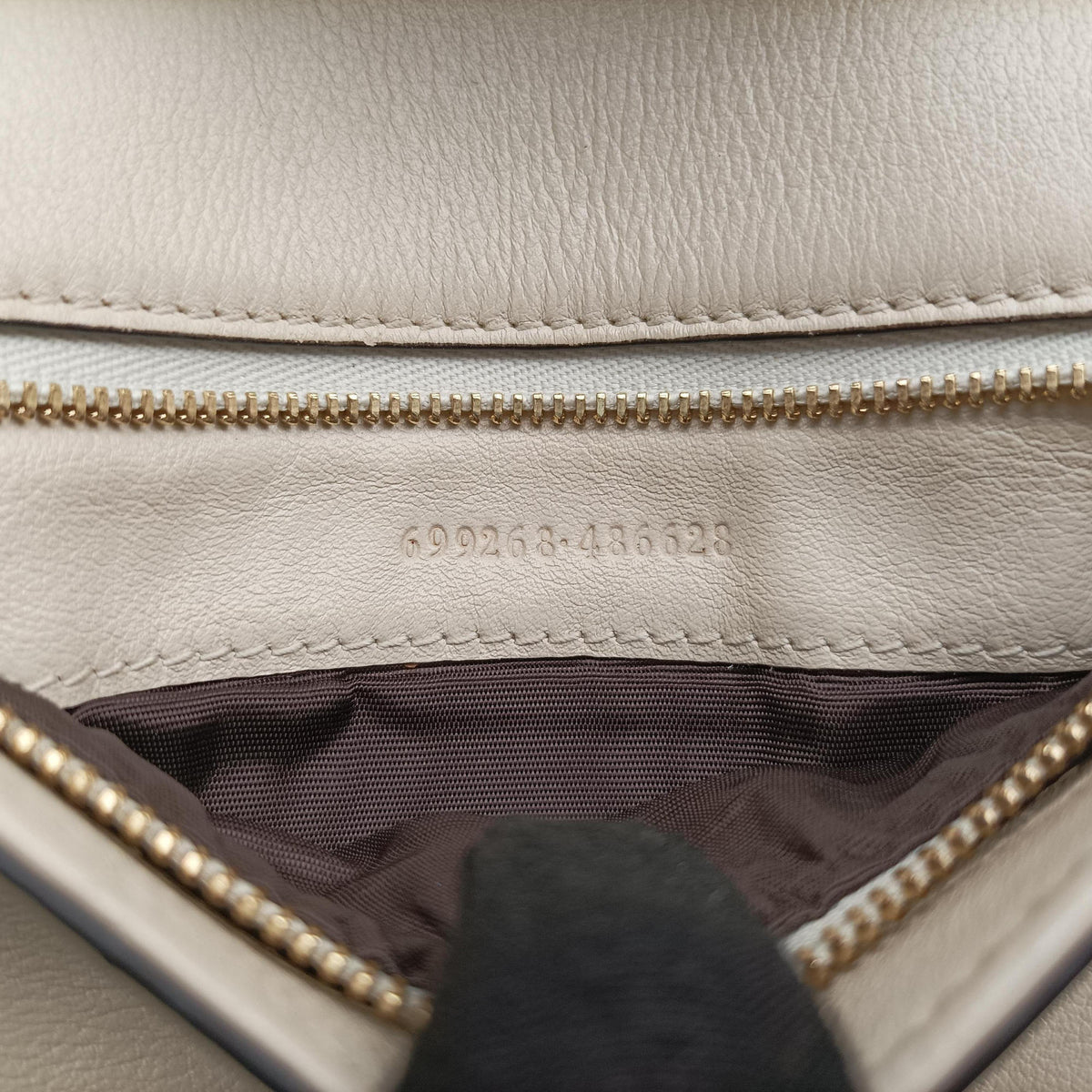 Pre-owned Gucci Blondie Chain White Leather 699268 shoulderbag | stylenewstar