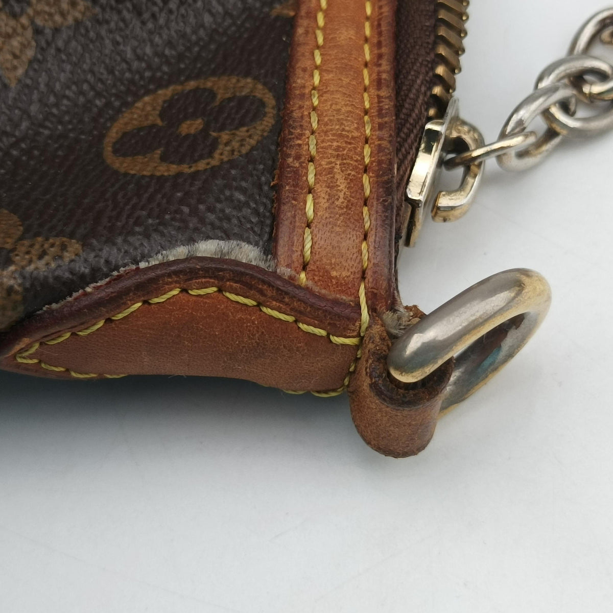 Pre-owned Louis Vuitton PALERMO PM brown Monogram Canvas M40145 shoulderbag | stylenewstar