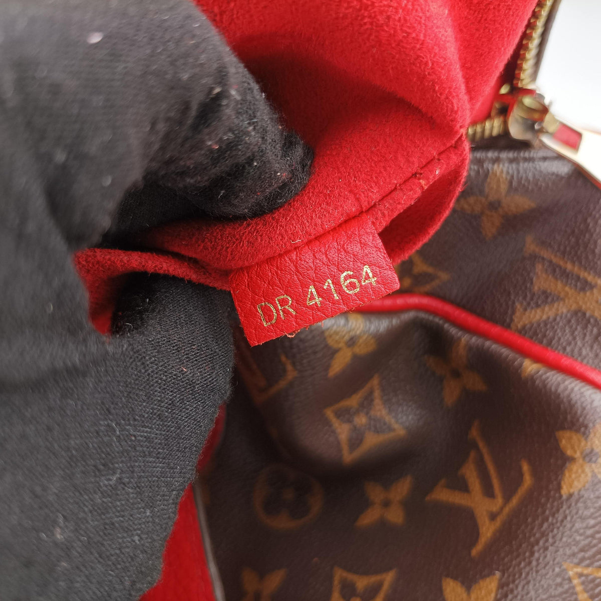 Secondhand Louis Vuitton RETIRO PM brown×COQUELICOT Monogram Canvas×calf leather M50057 shoulderbag | stylenewstar