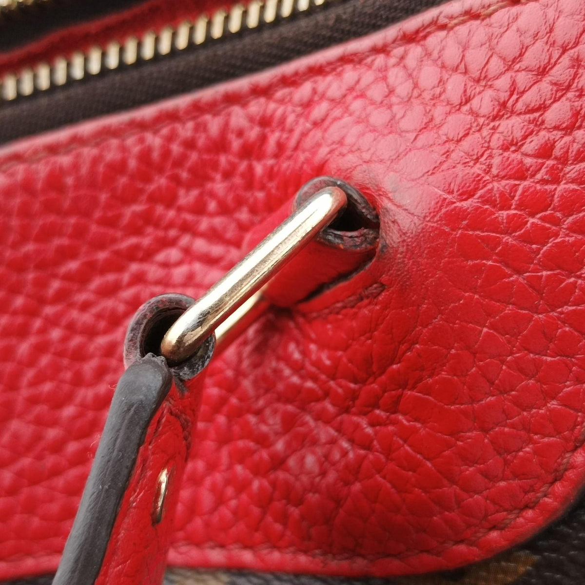 Secondhand Louis Vuitton RETIRO PM brown×COQUELICOT Monogram Canvas×calf leather M50057 shoulderbag | stylenewstar