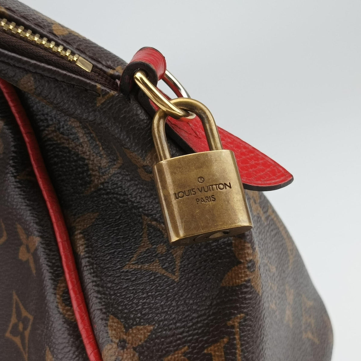 Secondhand Louis Vuitton RETIRO PM brown×COQUELICOT Monogram Canvas×calf leather M50057 shoulderbag | stylenewstar