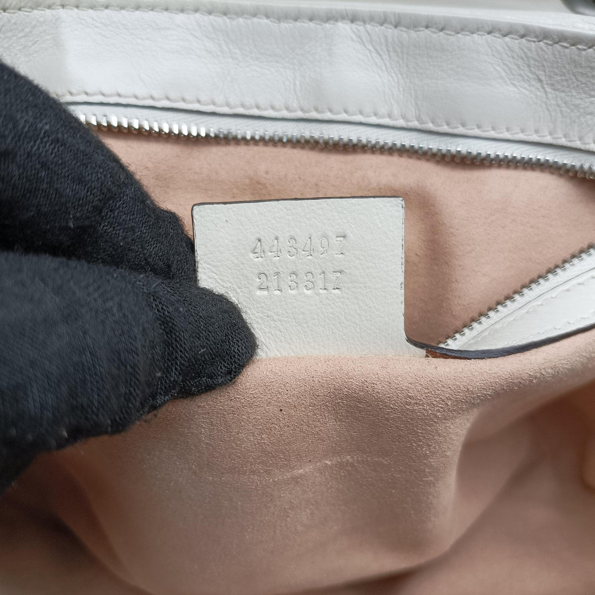 Vintage Gucci GG Marmont White×Blue Leather 443497 shoulderbag | stylenewstar