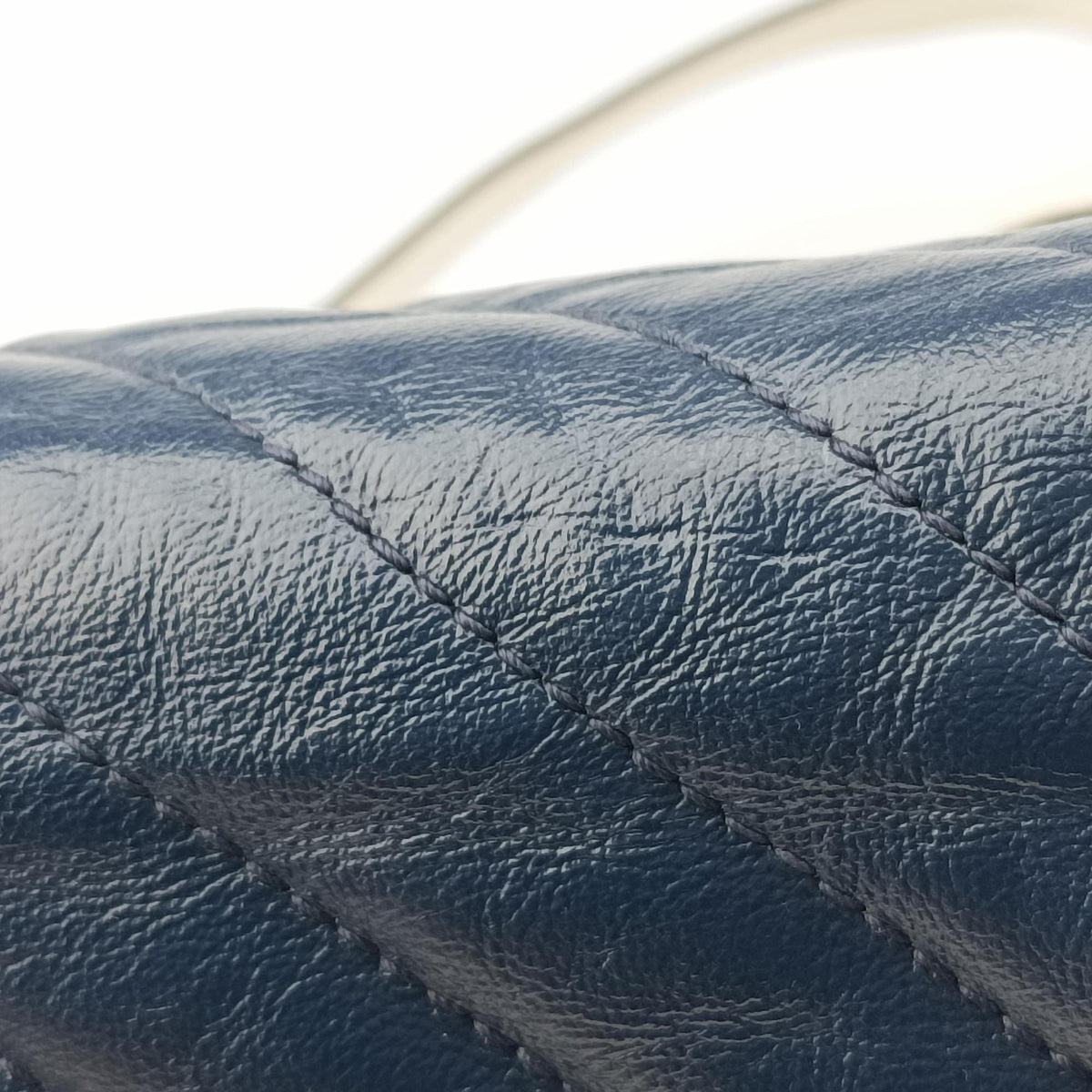 Vintage Gucci GG Marmont White×Blue Leather 443497 shoulderbag | stylenewstar