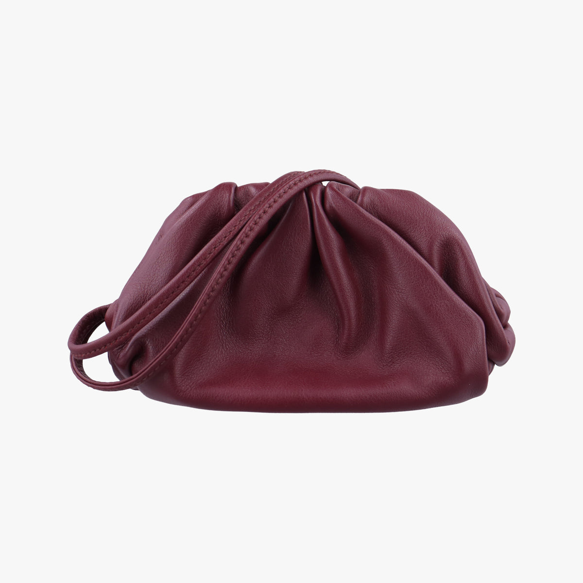 Vintage Bottega Veneta The Porch Burgundy lambskin  handbag | stylenewstar