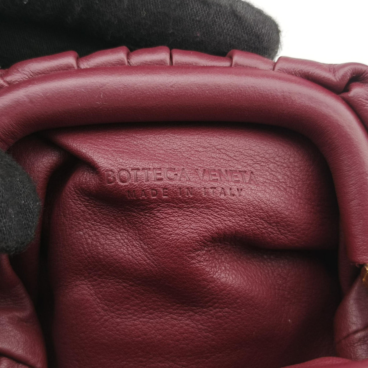 Vintage Bottega Veneta The Porch Burgundy lambskin  handbag | stylenewstar