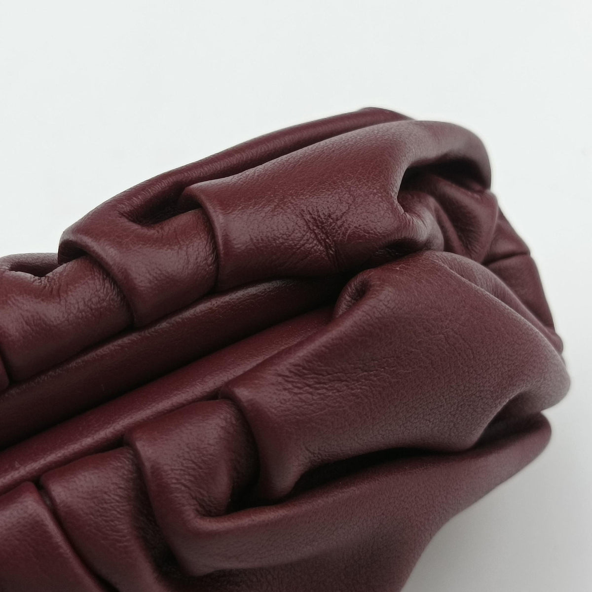 Vintage Bottega Veneta The Porch Burgundy lambskin  handbag | stylenewstar